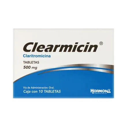 CLARITROMICINA 500MG 10TABS