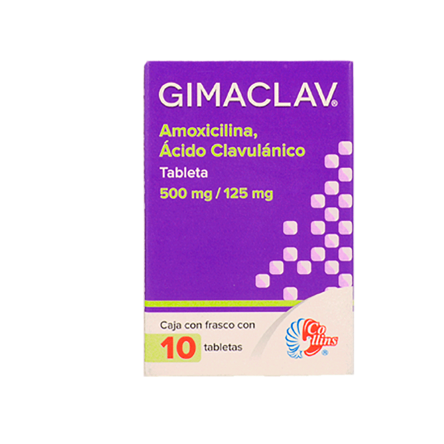 GIMACLAV (500 MG/125 MG) 10TABS