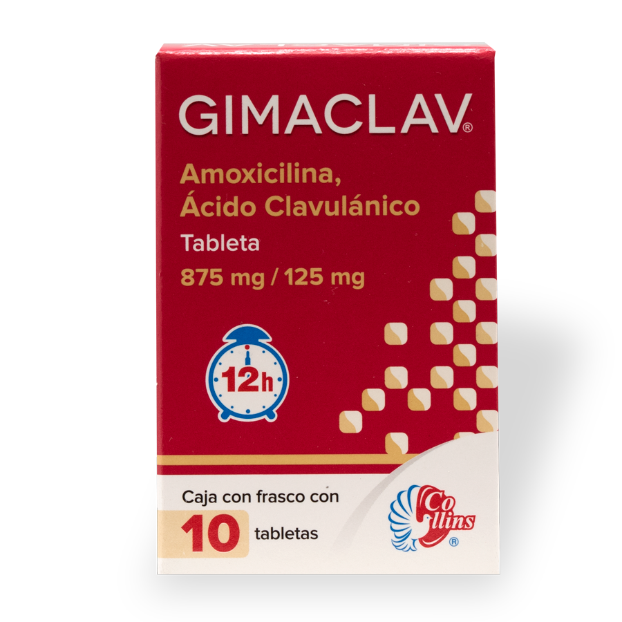 GIMACLAV (875 MG/125 MG)10TABS