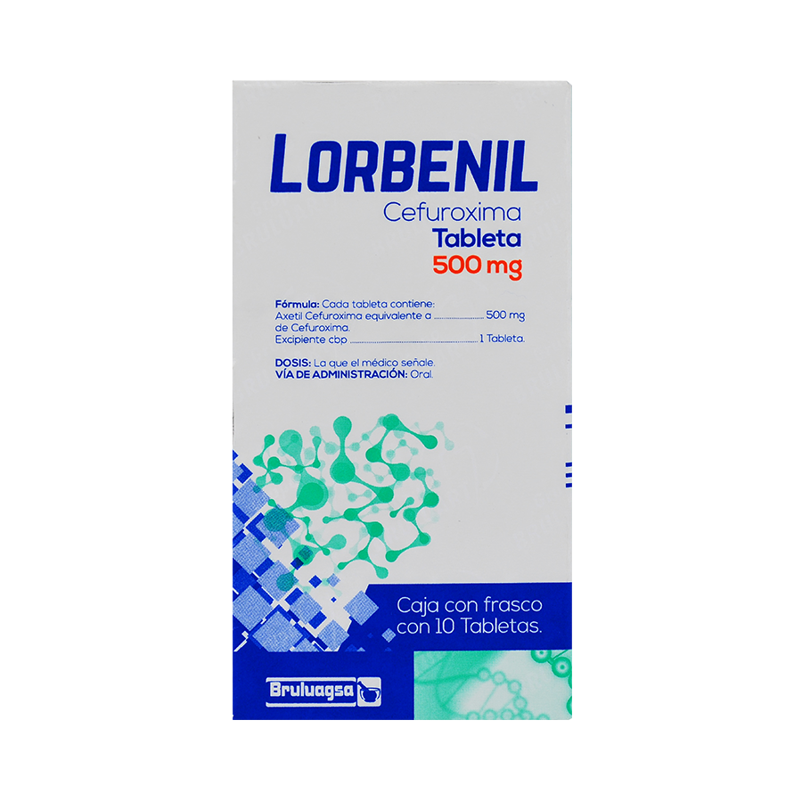 LORBENIL (CEFUROXIMA 500MG) 10TABS