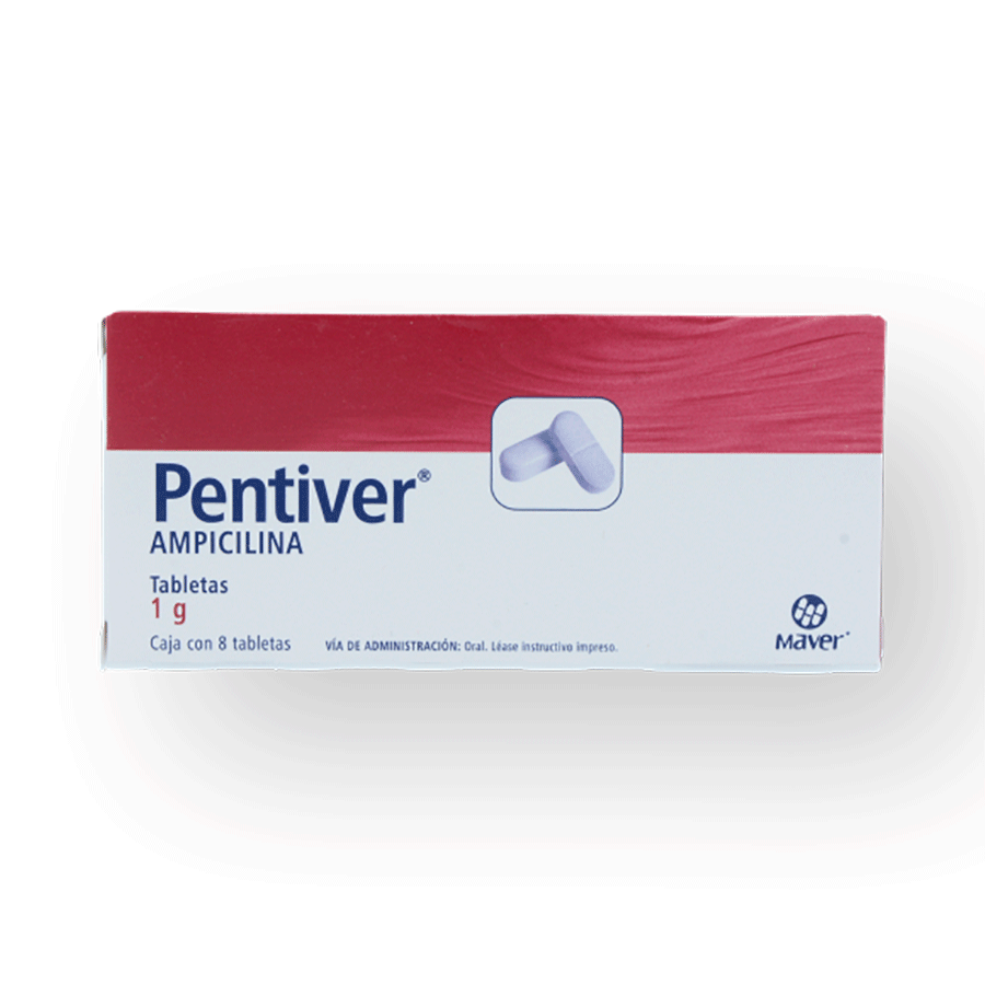 PENTIVER (AMPICILINA 1G) 8TABS