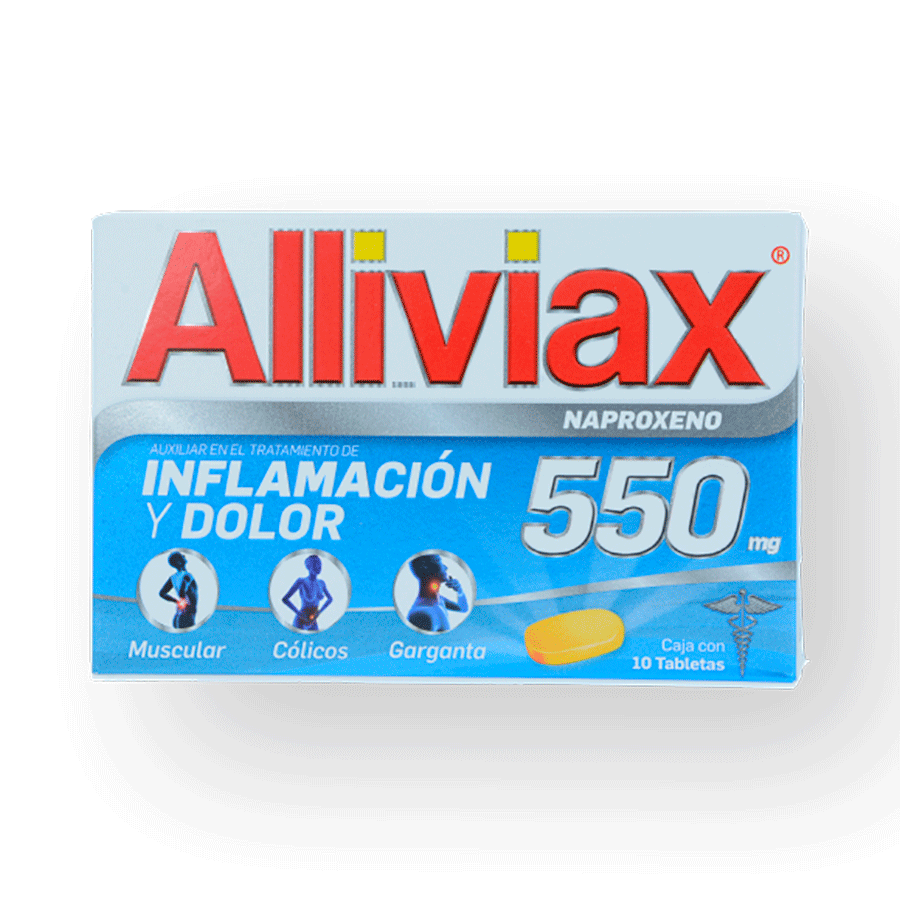 ALLIVIAX ( NAPROXENO 550 MG) 10TABS