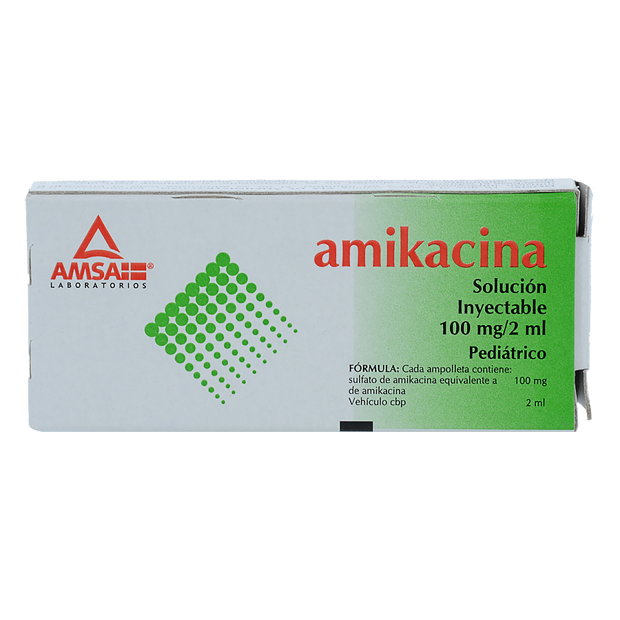 AMIKACINA 100MG/2ML 2AMP SOL