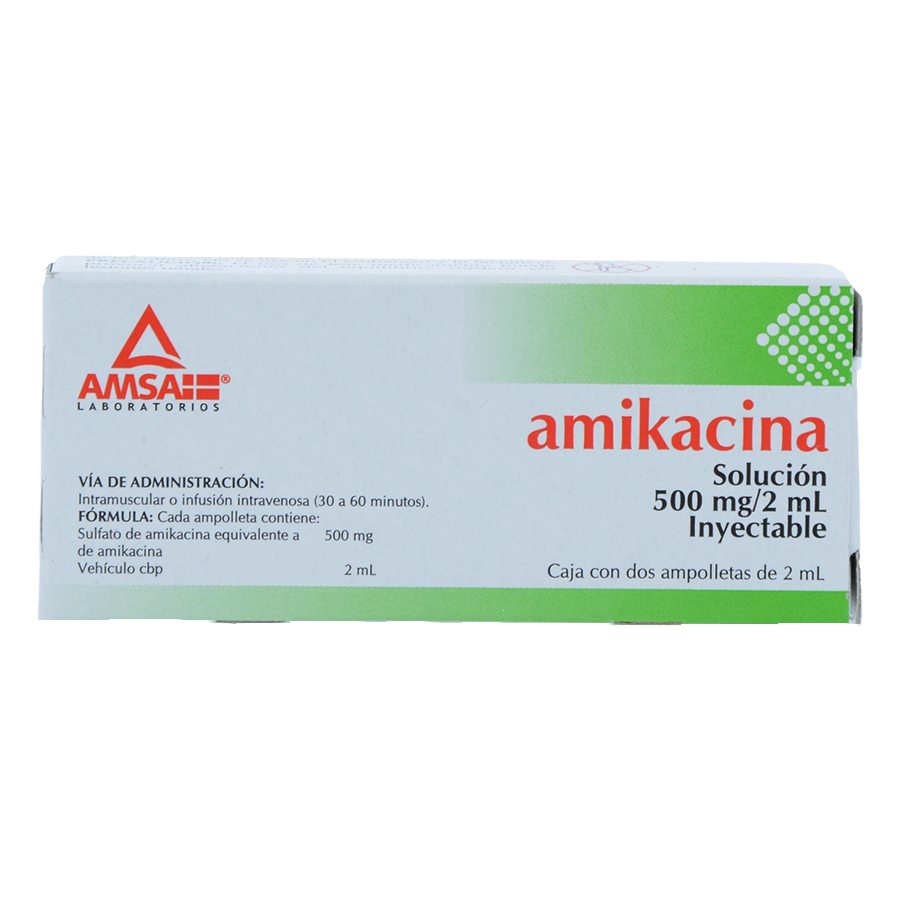 AMIKACINA 500MG/2ML SOL 2AMP