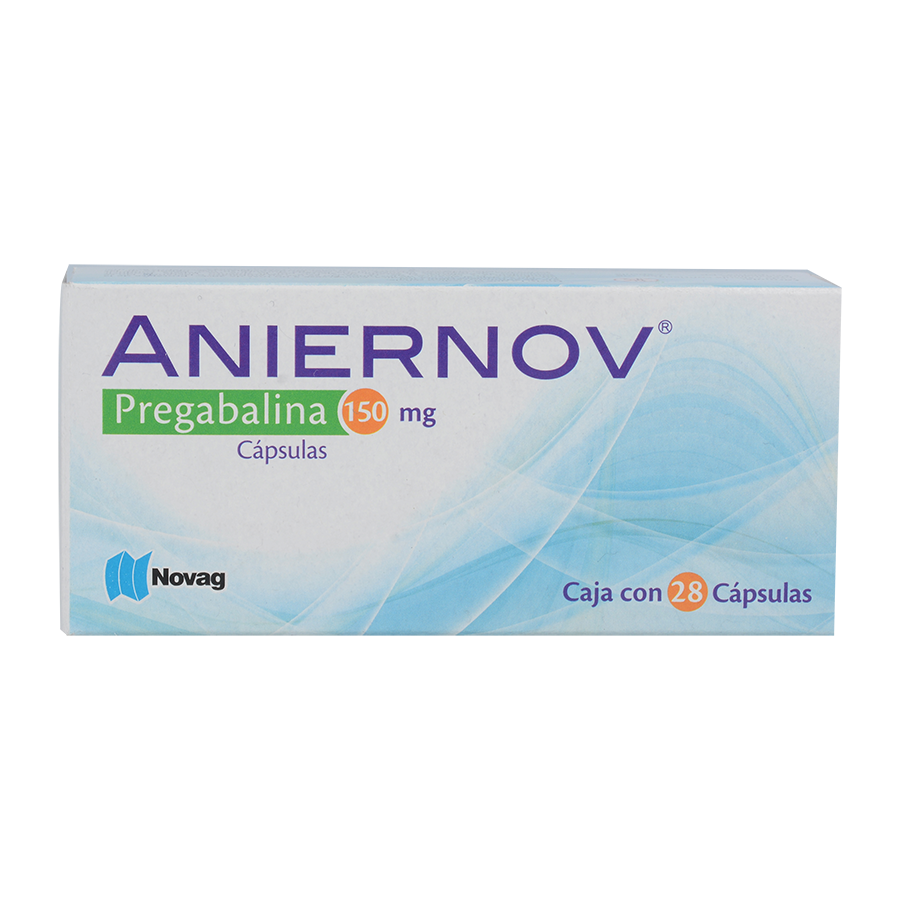 ANIERNOV (PREGABALINA 150MG) 28CAPS