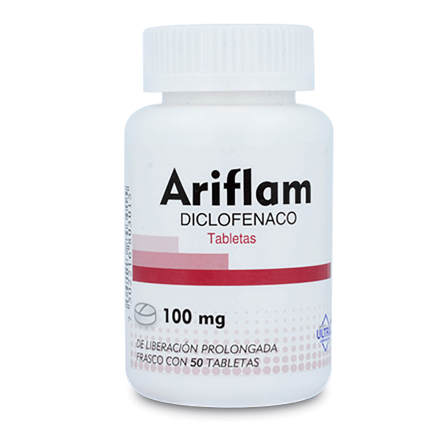 ARIFLAM (DICLOFENACO 100MG) 50TABS