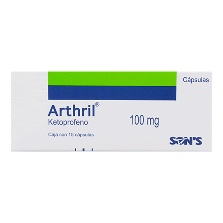 ARTHRIL (KETOPROFENO 100MG) 15CAPS