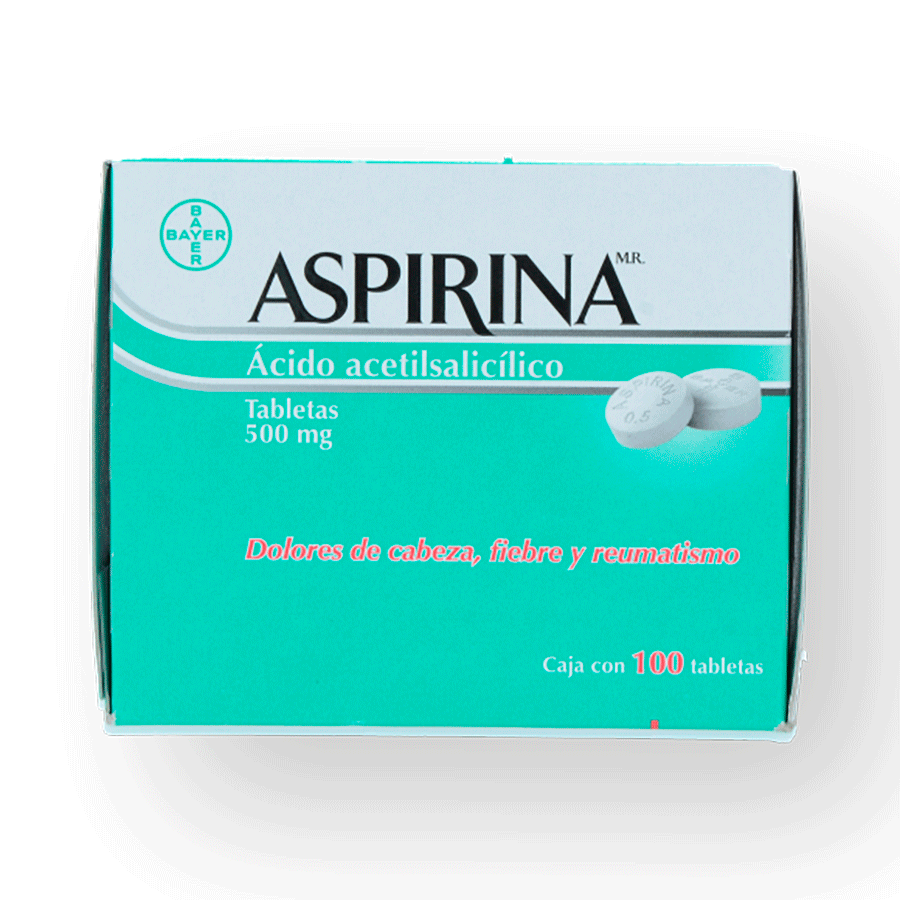 ASPIRINA (ACIDO ACETILSALICILICO 500 MG) 100TABS