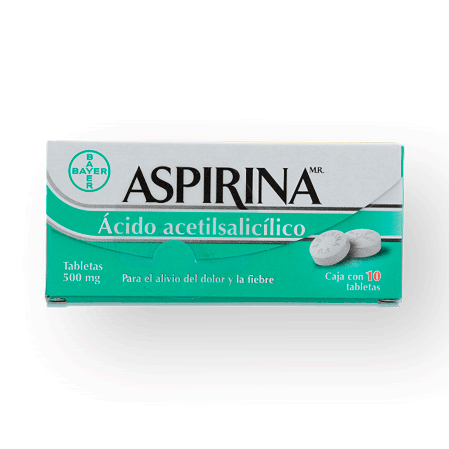 ASPIRINA (ACIDO ACETILSALICILICO 500MG) 10TABS