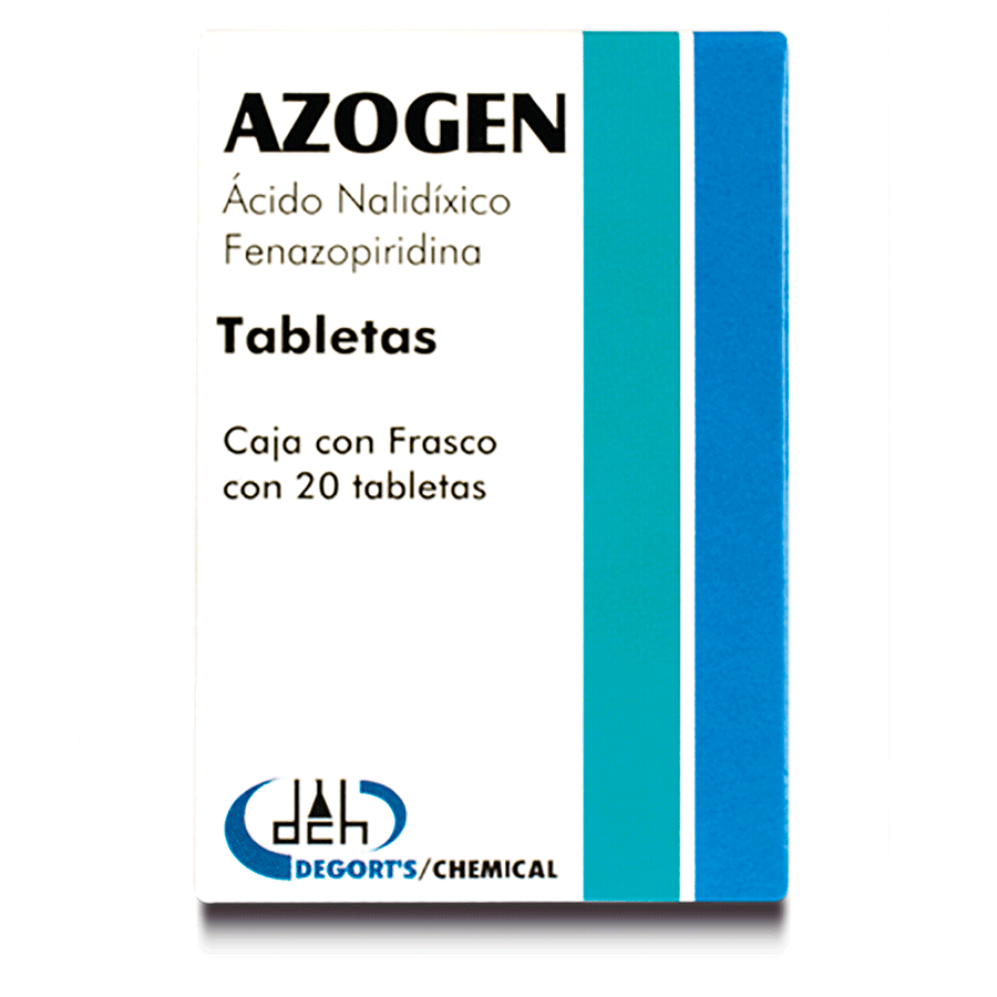 AZOGEN (ACIDO NALIDIXICO/ FENAZOPIRIDINA 500MG/50MG) 20TAB