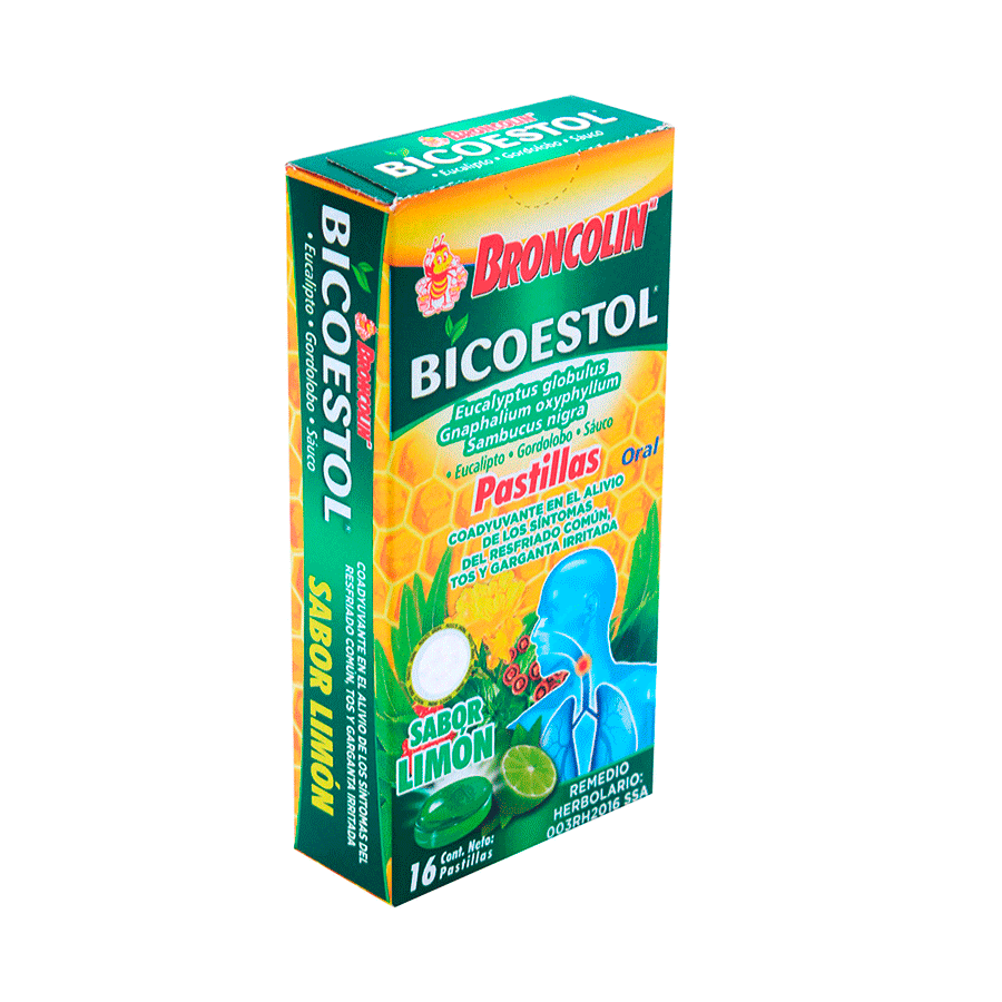 BICOESTOL SABOR LIMON 16 PASTILLAS