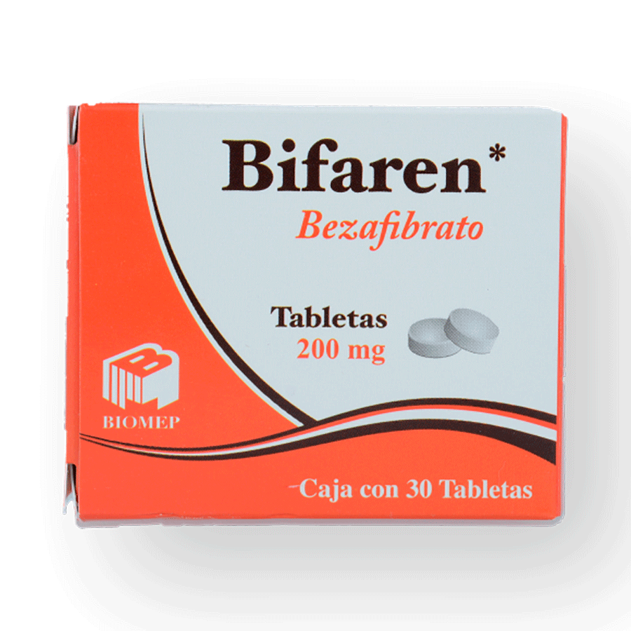 BIFAREN (BEZAFIBRATO 200MG ) 30TABS