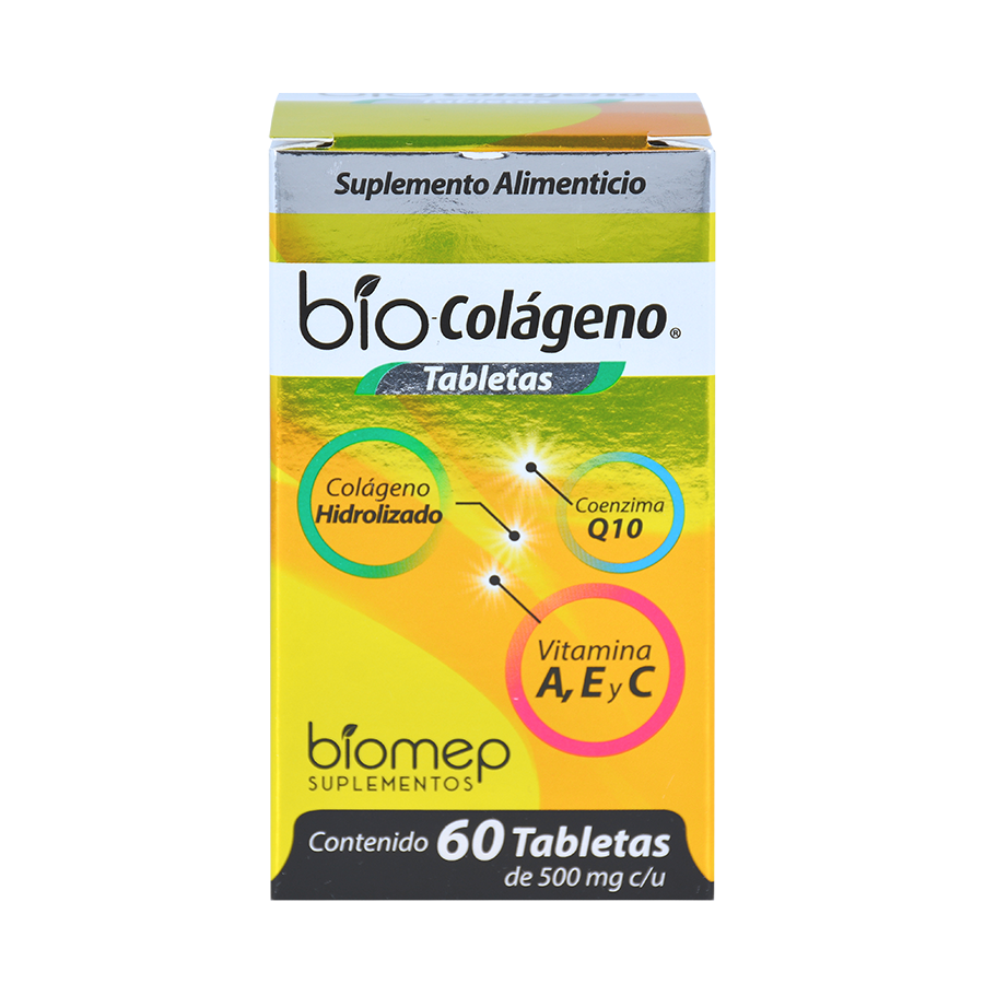 BIO COLAGENO (COLAGENO HIDROLIZADO/VIT A/E/C/COENZIMA Q10) 60TABS