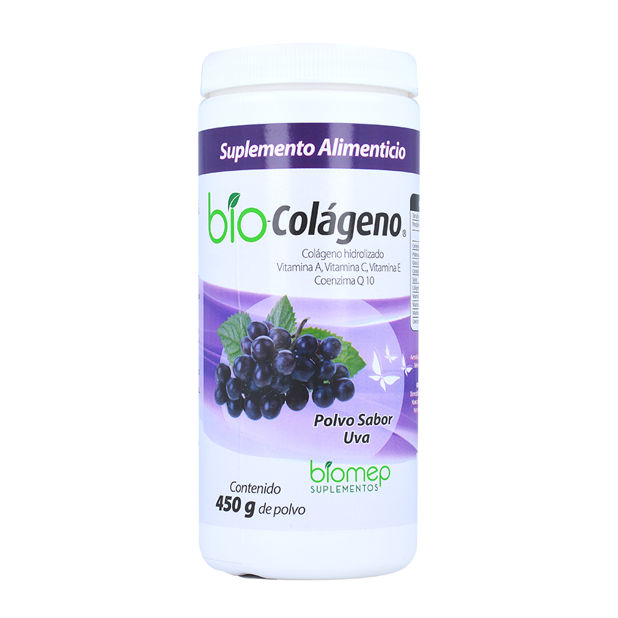 BIOCOLAGENO UVA (COLAGENO HIDROLIZADO/VIT A/C/E/COENZIMA Q10) BOTE 450G POL