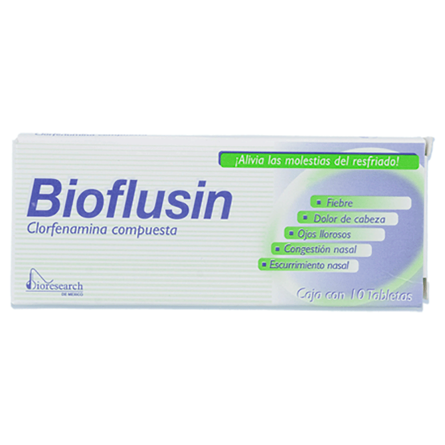 BIOFLUSIN (CLORFENAMINA COMPUESTA)10TABS