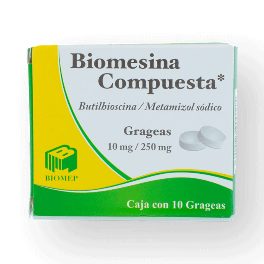 BIOMESINA COMPUESTA (METAMIZOL 250MG/BUTILHIOSCINA 10MG) 10TABS