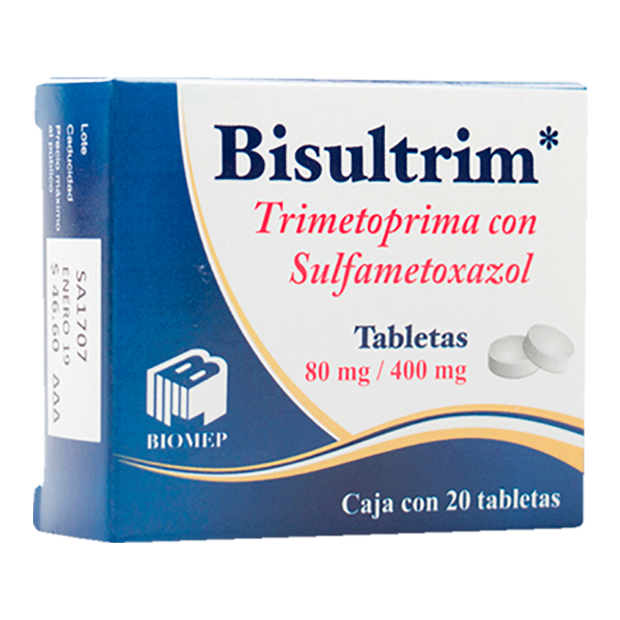 BISULTRIM (TRIMETOPRIMA/SULFAMETOXAZOL 80MG/400MG) 20TABS