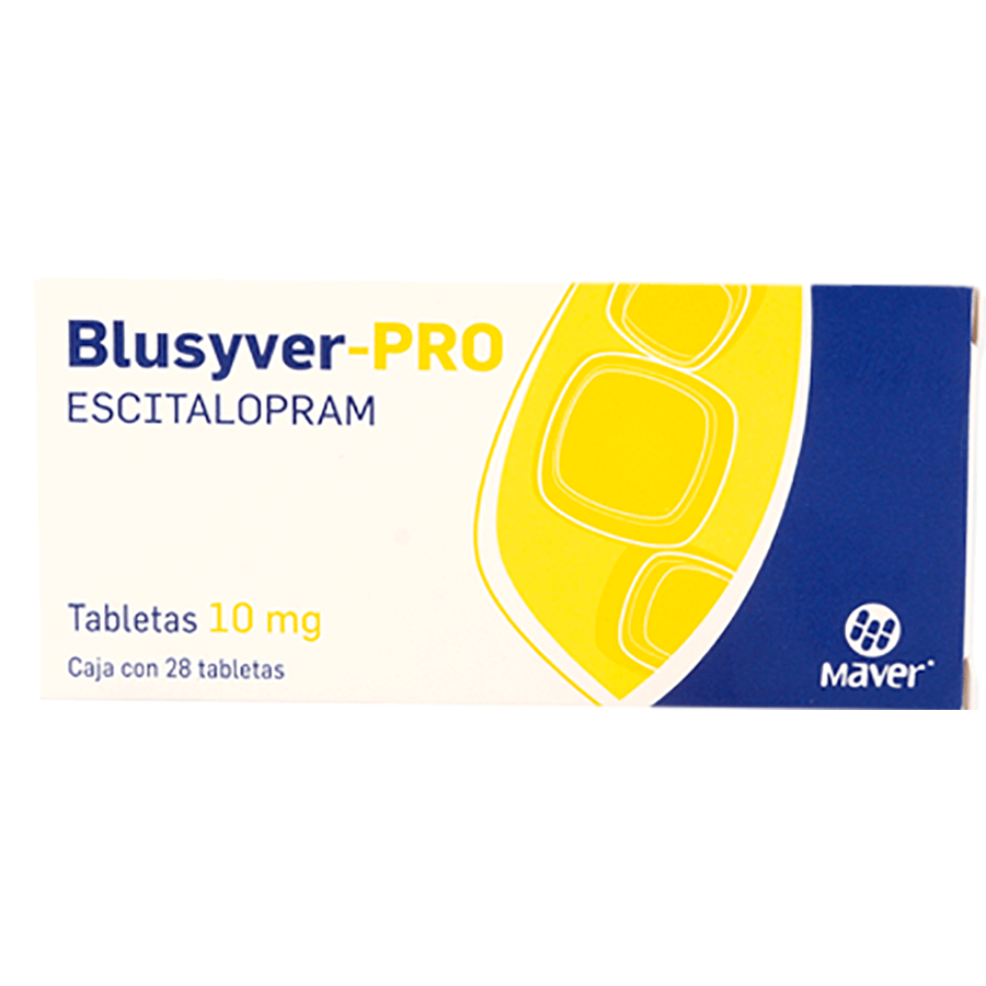 BLUSYVER-PRO (ESCITALOPRAM 10MG) 28TABS