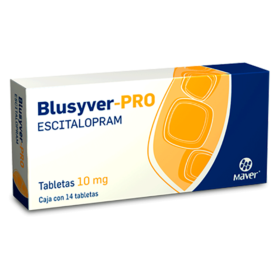 BLUSYVER PRO (ESCITALOPRAM 10MG) 14TABS