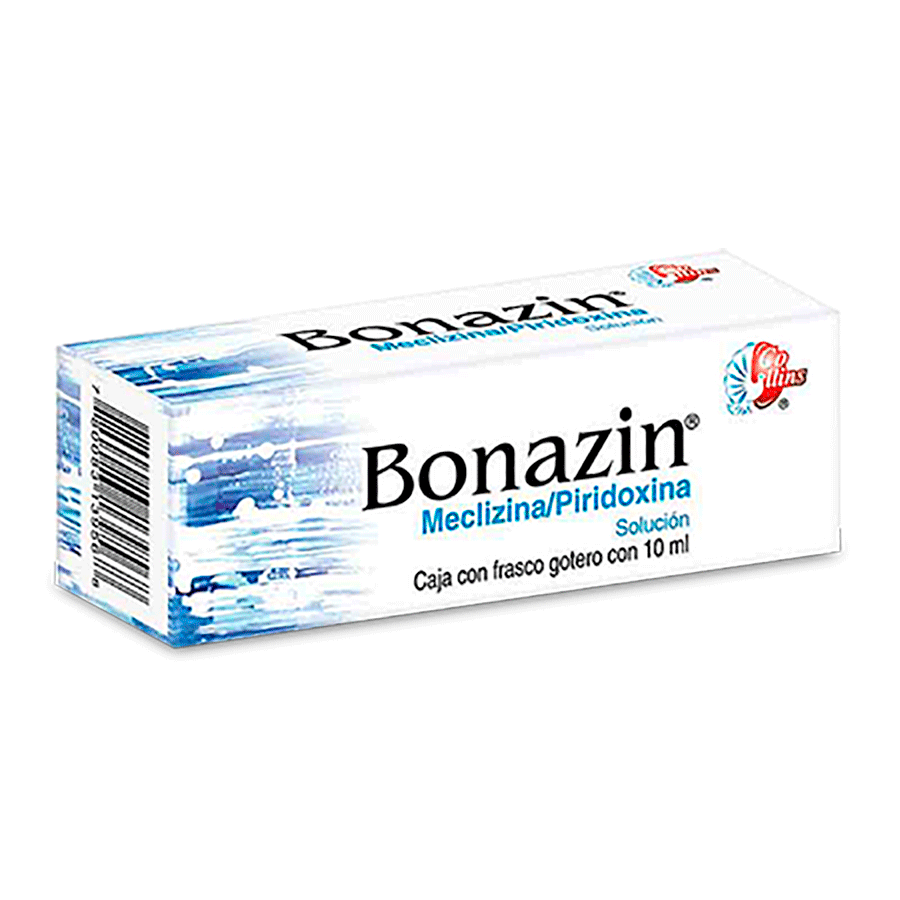 BONAZIN (MECLIZINA 25MG/PIRIDOXINA 16.66MG/1ML) 10ML SOL