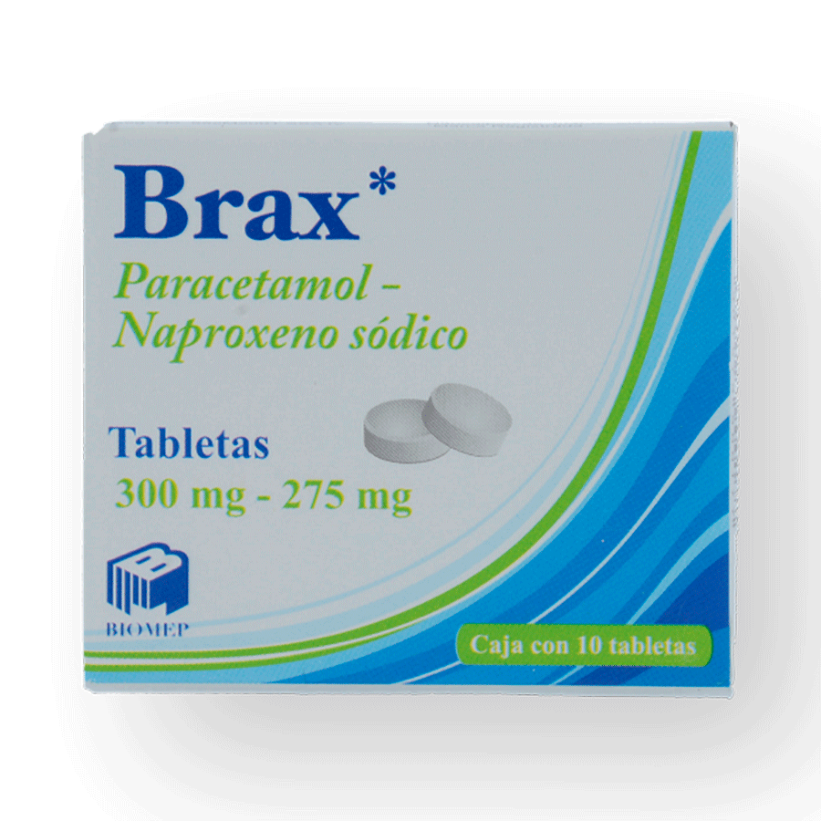 BRAX (PARACETAMOL 300MG/NAPROXENO 275MG) 10TABS