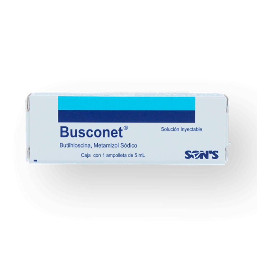 BUSCONET (METAMIZOL/BUTILHIOSCINA 2.5MG/20MG/5ML)1AMP SOL