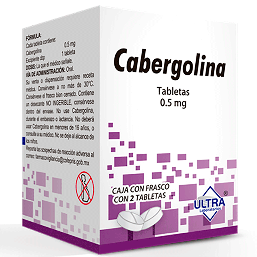 CABERGOLINA 0.5MG 2 TABS