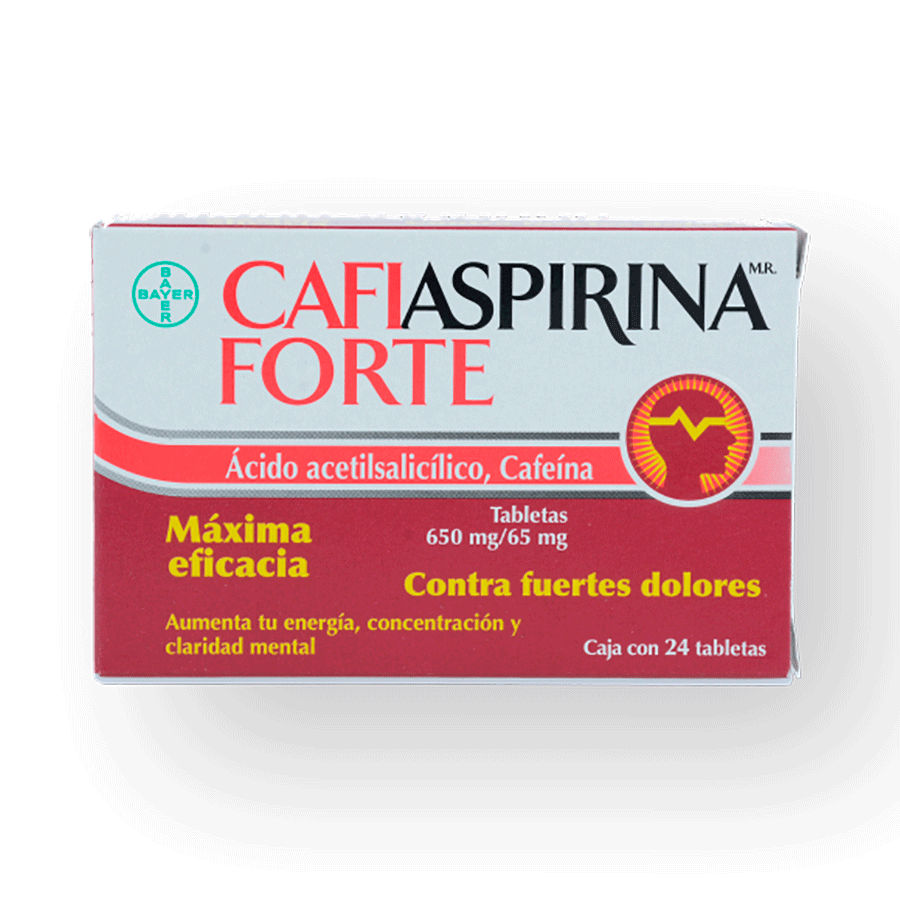 CAFIASPIRINA FORTE (ACIDO ACETILSALICILICO-CAFEINA 650/65 MG) 24TABS