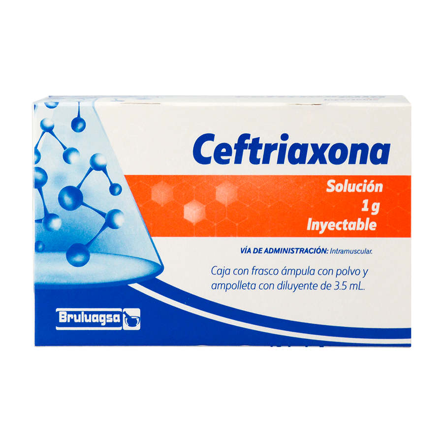 CEFTRIAXONA 1G 1AMP SOL