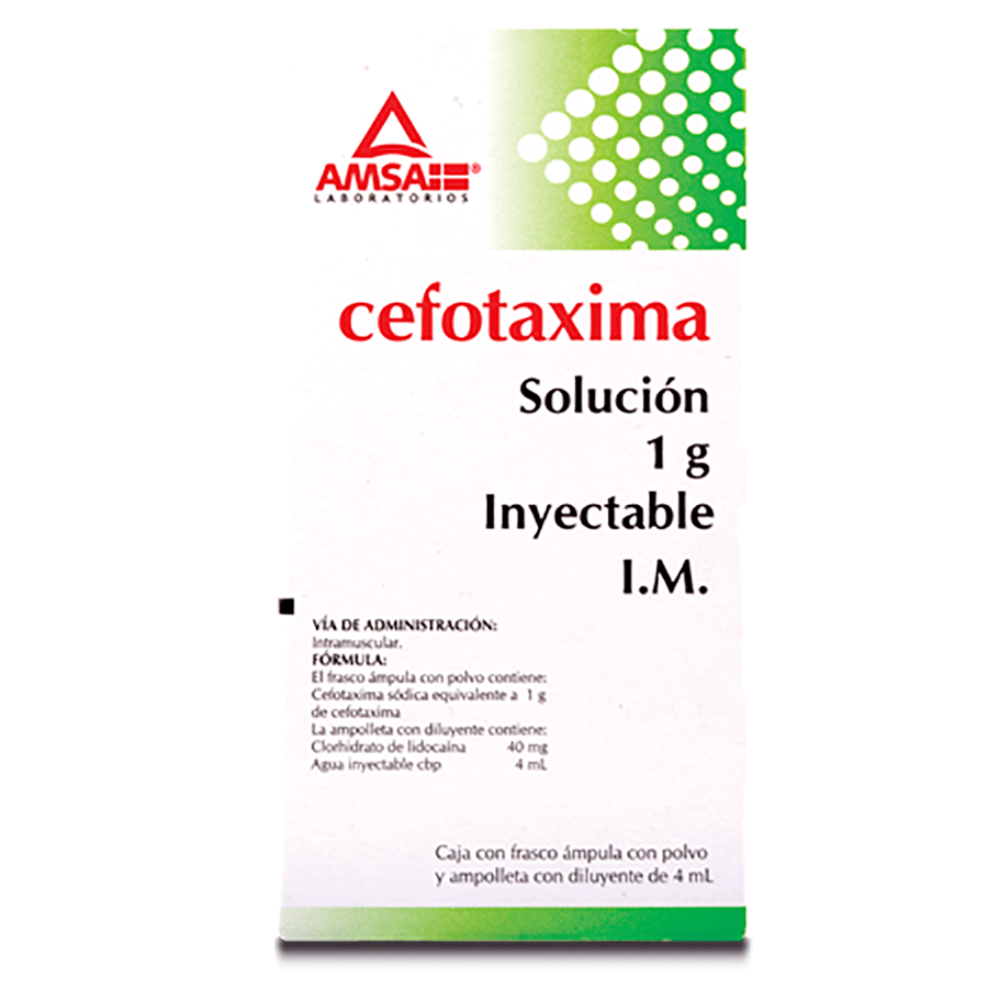 CEFOTAXIMA I.M. 1G/5ML 1AMP SOL