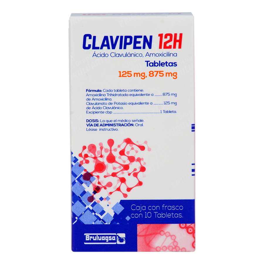 CLAVIPEN 12H (875MG/125MG) 10TABS