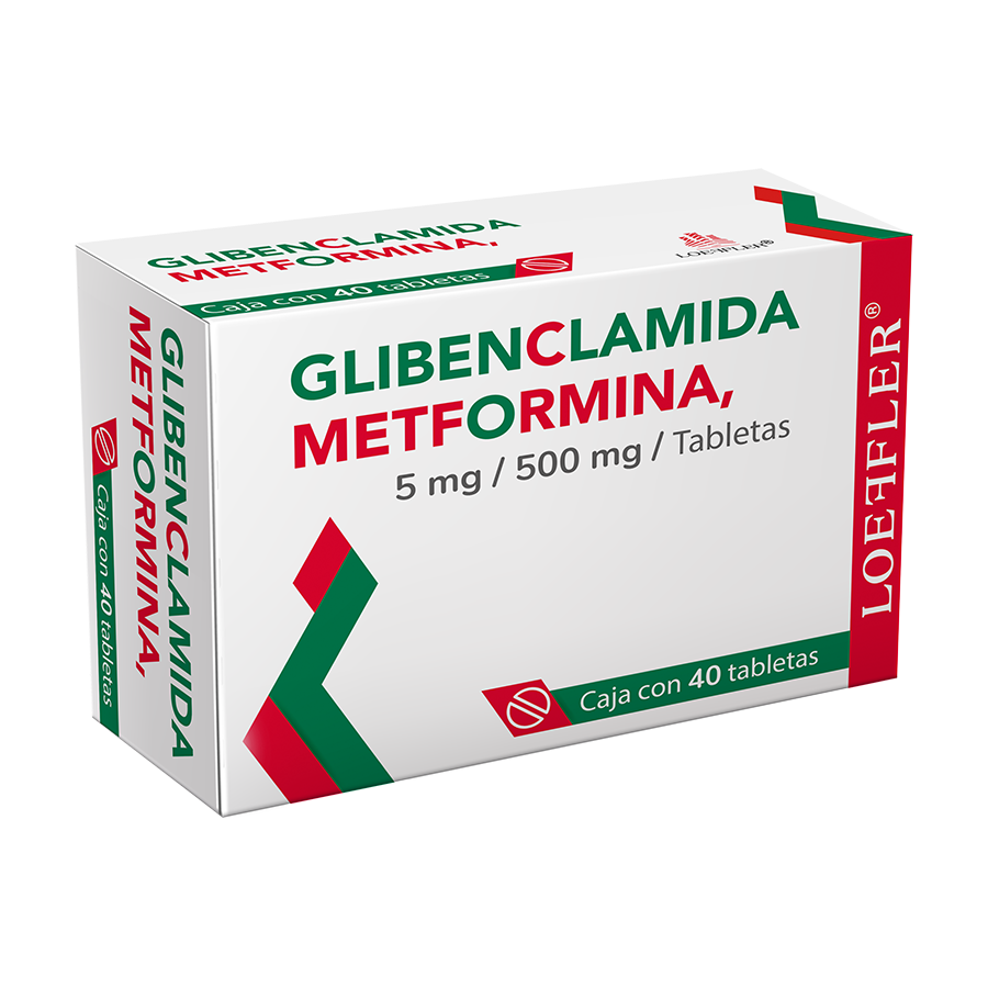 GLIBENCLAMIDA/METFORMINA 5MG/500M 40TABS