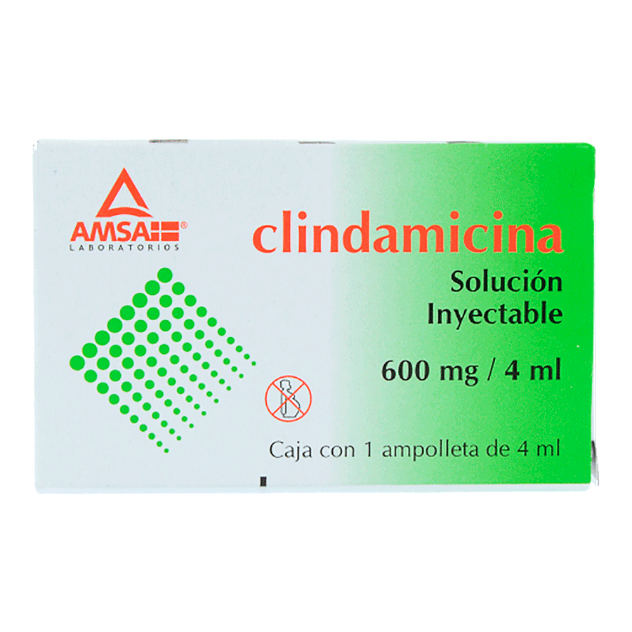 CLINDAMICINA 600MG/4ML 1 AMP SOL