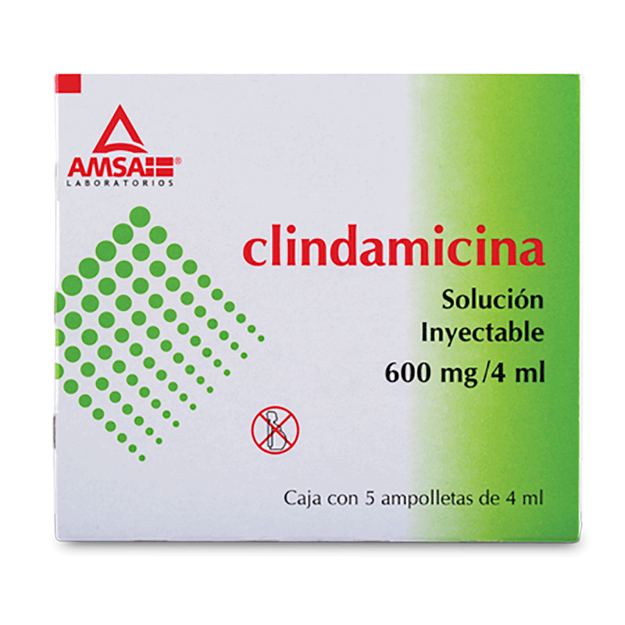 CLINDAMICINA 600MG/4ML SOL 5AMP