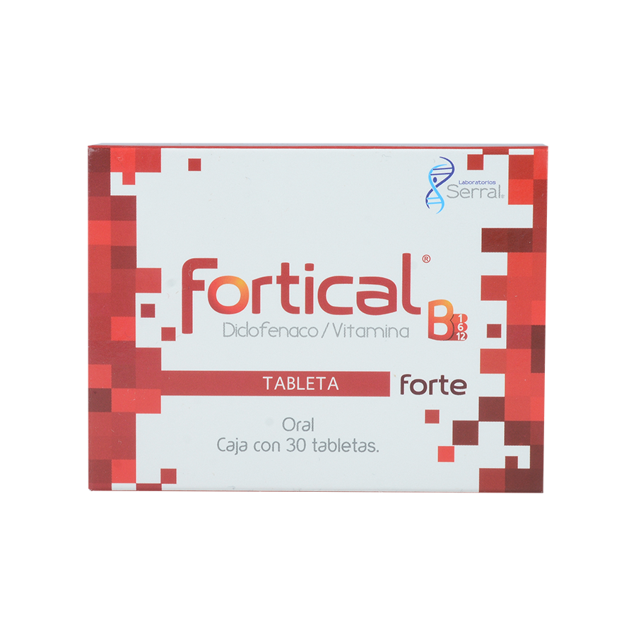 FORTICAL FORTE DICLOFENACO VITAMINA B CON 30TABS