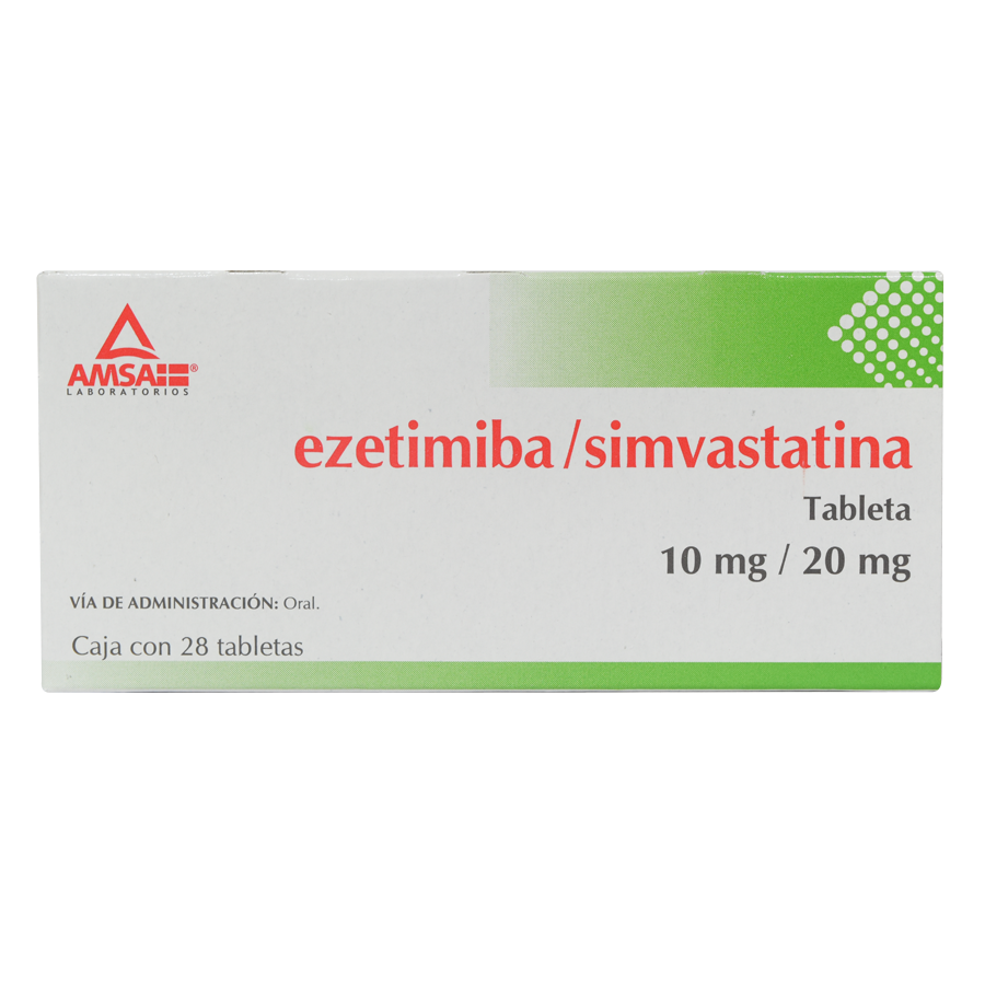 EZETIMIBA/SIMVASTATINA 10MG/20MG 28TABS