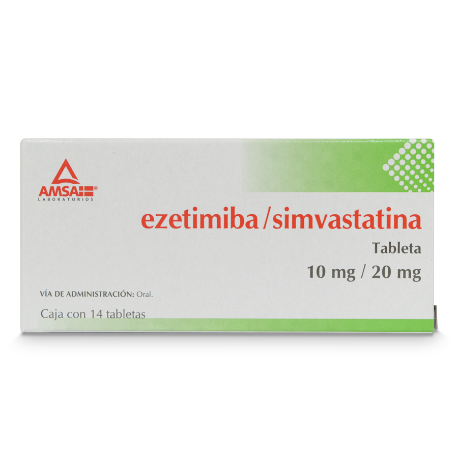 EZETIMIBA/SIMVASTATINA 10MG/20MG 14TABS