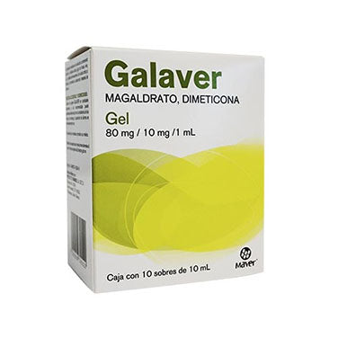 GALAVER (80MG/10MG/1ML) GEL 10 SOBRES