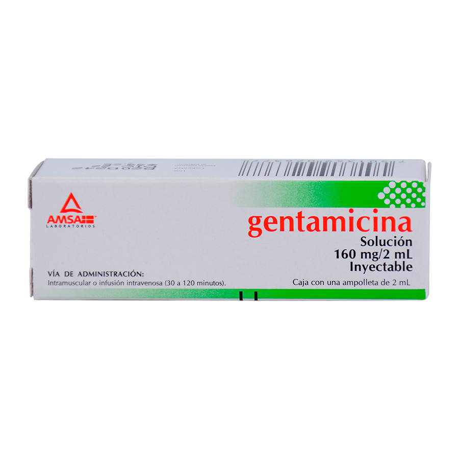 GENTAMICINA 160MG/2ML 1AMP SOL