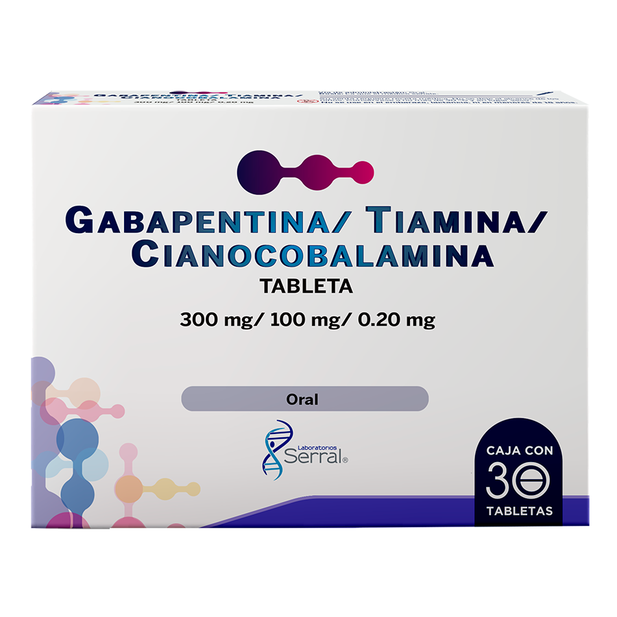 GABAPENTINA/TIAMINA/CIANOCOBALAMI 30TABS