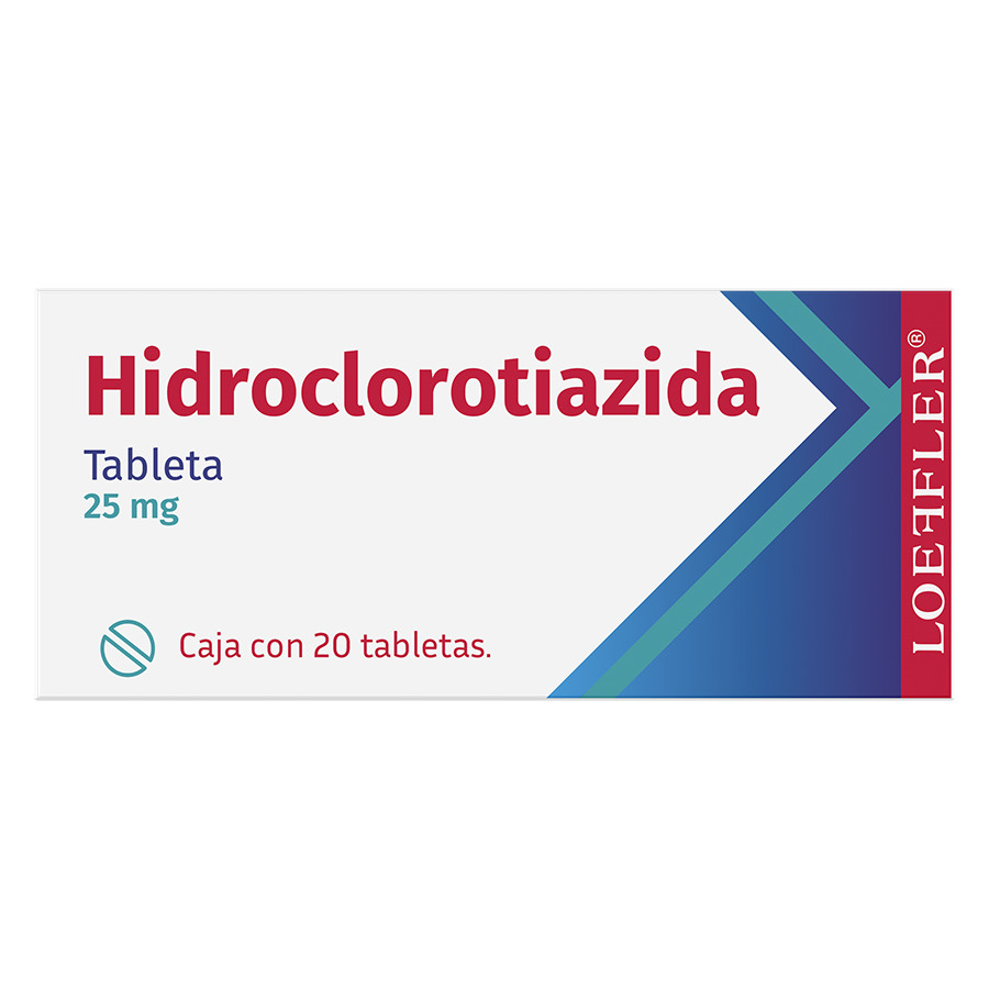 HIDROCLOROTIAZIDA 25MG 20TABS