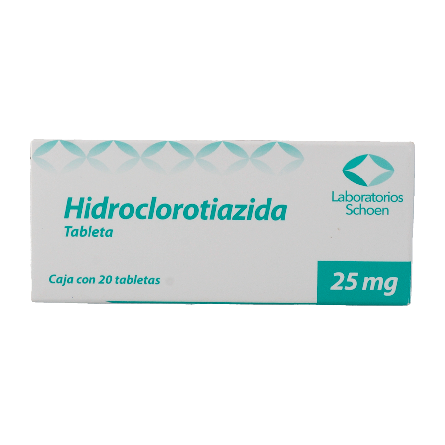 HIDROCLOROTIAZIDA 25MG 20TABS