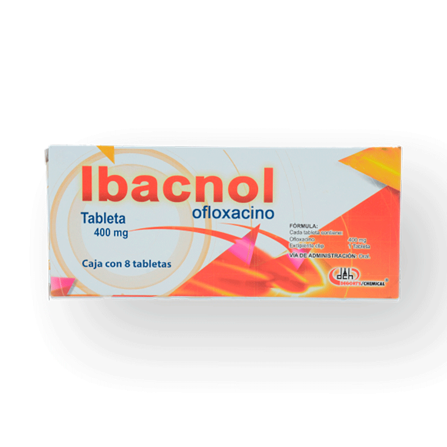 IBACNOL (OFLOXACINO 400MG) 8TABS