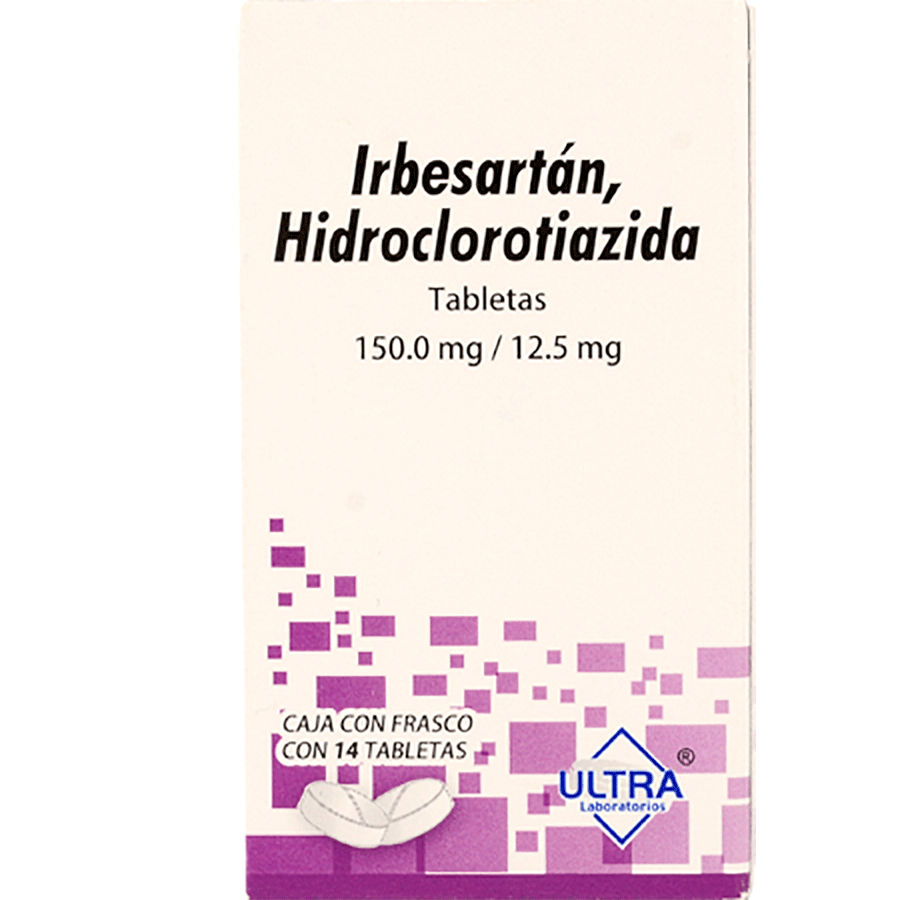 IRBESARTAN/HIDROCLOROTIAZIDA 150MG/12.5MG 14TAB