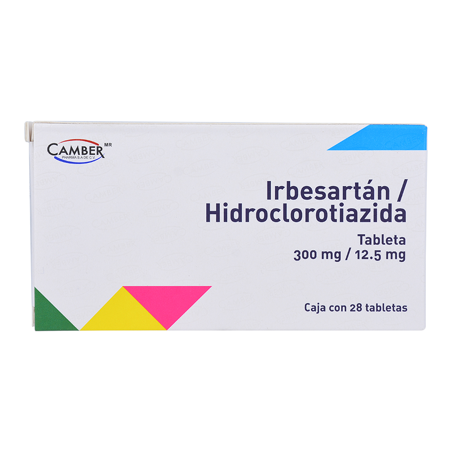 IRBESARTAN/HIDROCLOROTIAZIDA 300MG/12.5MG 28TABS