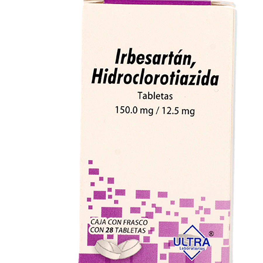 IRBESARTAN/HIDROCLOROTIAZIDA 150MG/12.5MG 28TABS