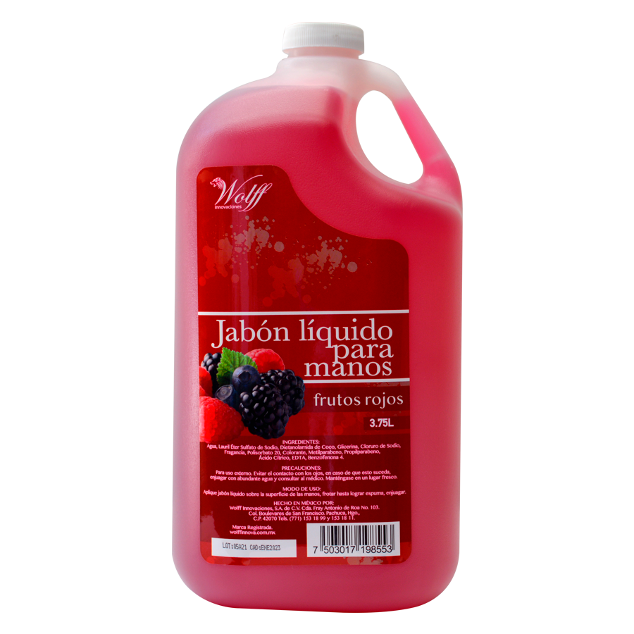 JABON LIQ PARA MANOS FRUTOS ROJOS 3.75L