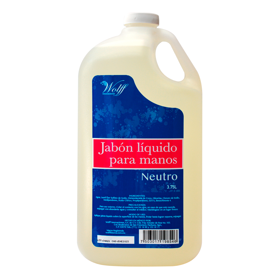 JABON LIQUIDO PARA MANOS NEUTRO 3.75L