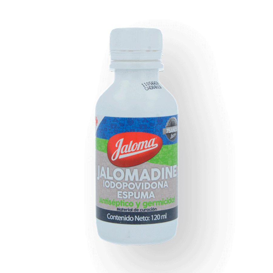 JALOMADINE ESPUMA (8G/100ML)120ML SOL