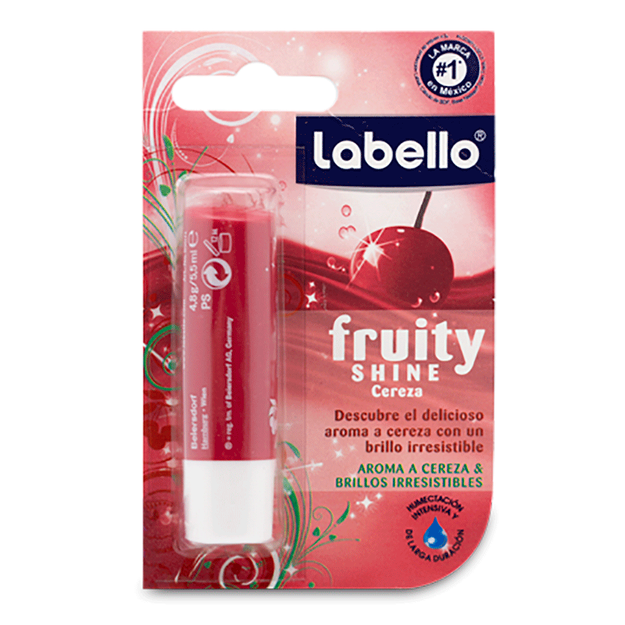 LABELLO FRUTY SHINE CEREZA 1PZA